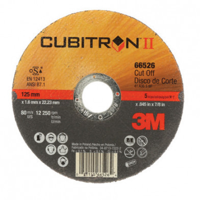 3M™ 65462 отрезной круг по металлу Cubitron™ II (180х22х2 мм)